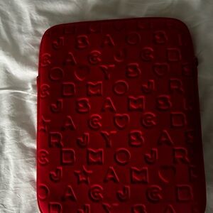 Marc By Marc Jacobs Red Embossed Tablet Sleeve